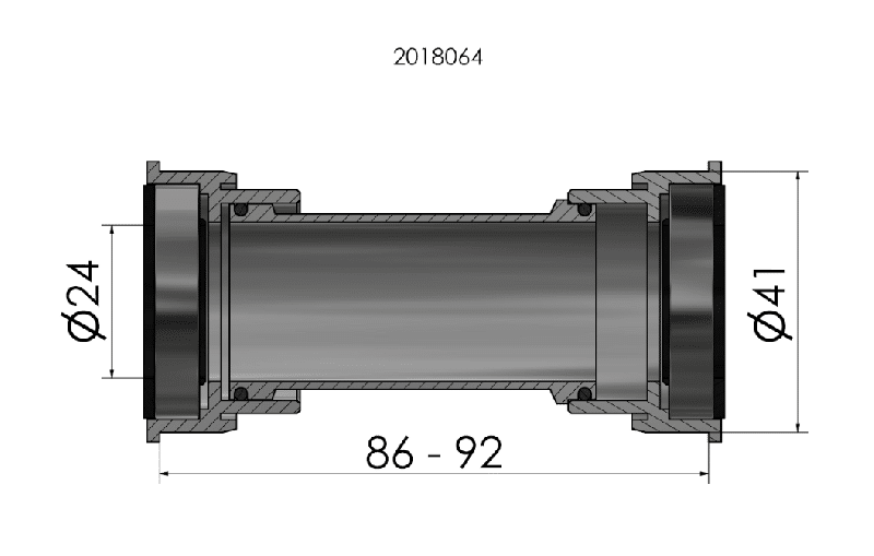 Boitier de pedalier Elvedes Press-Fit BB86/92 – Image 3