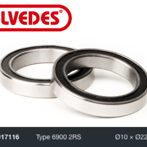 Roulement Elvedes Type 6900 2RS Ø10 x Ø22 x 6