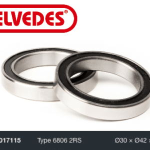 Roulement Elvedes Type 6806 2RS Ø30 x Ø42 x 7