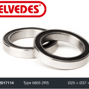 Roulement Elvedes Type 6805 2RS Ø25 x Ø37 x 7