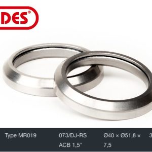 Roulement Jeu de Direction Elvedes Type MR019 1,5″ Ø40xØ51,8×7,5 36°x45°