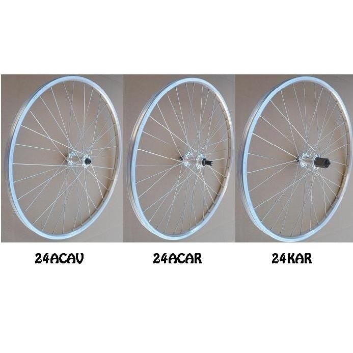 Roue vtt 24″ Velox alu avant moyeu alu blocage jante 21c – Image 3