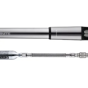 Pompe à main INFINITE ROAD CO2 BIRZMAN 160PSI argent