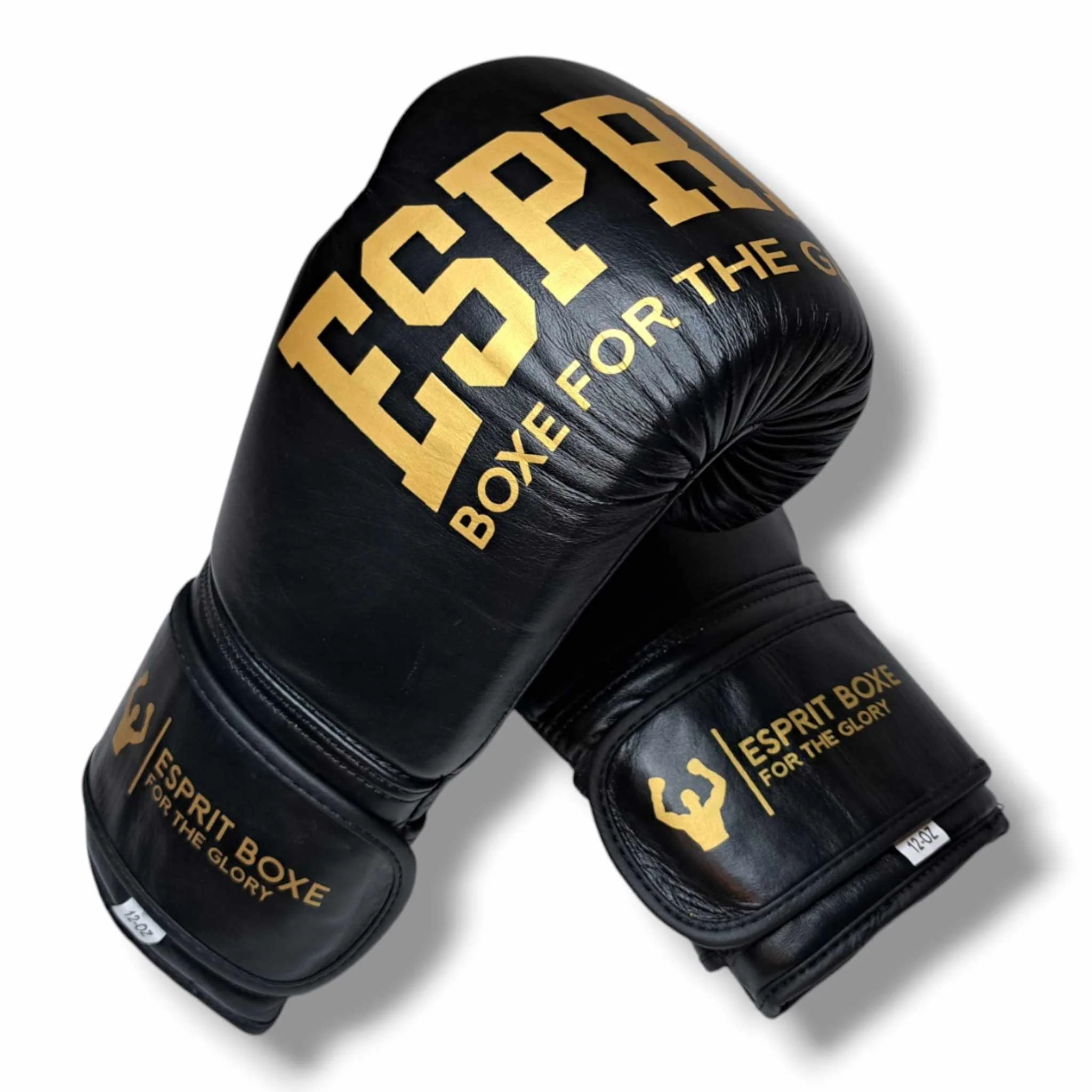 Gants de sparring Esprit Boxe (Noir et Or) – Image 3