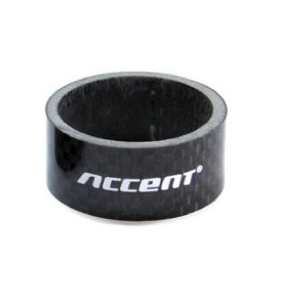 Entretoise ACCENT CARBON 1″⅛ 15mm noir