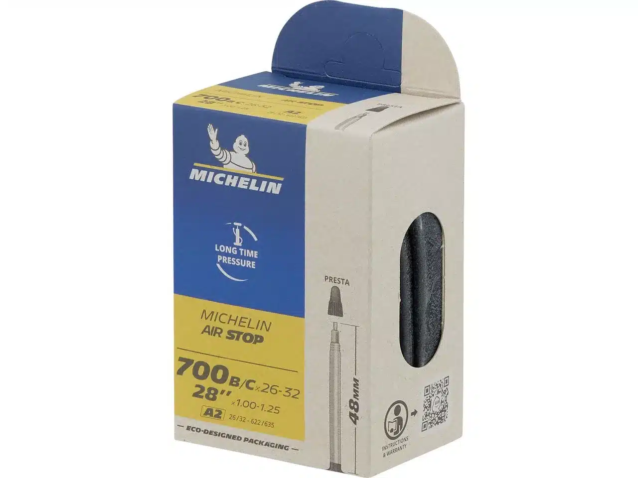 Chambre Michelin caa airstop a2 26/32×622 presta 48mm – Image 3