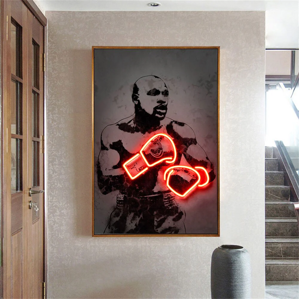 Tableau Floyd Mayweather (néon) – Image 3