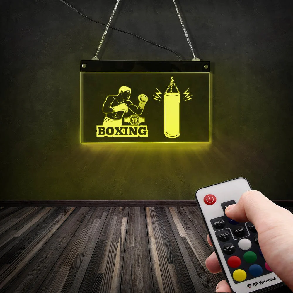 Décoration boxe Affiche lumineuse boxe – Image 3