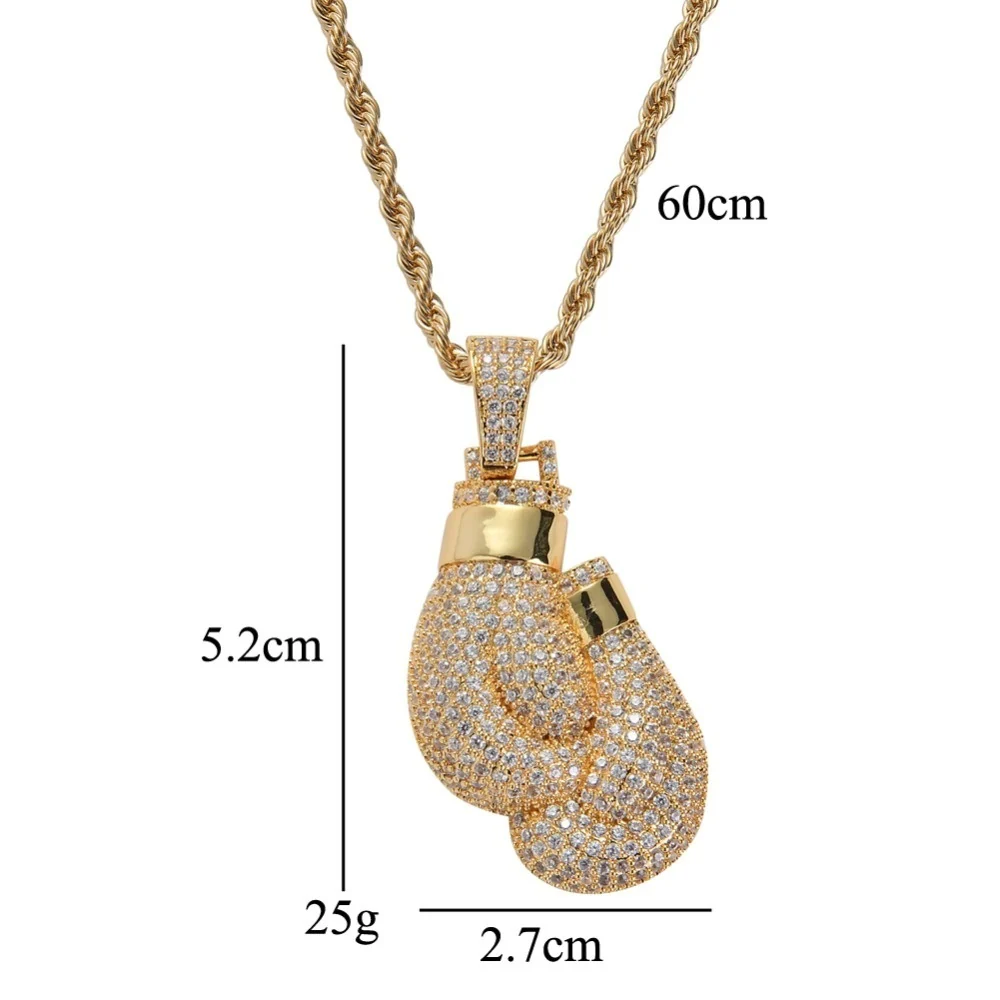 Pendentif gants de boxe en Diamant – Image 7