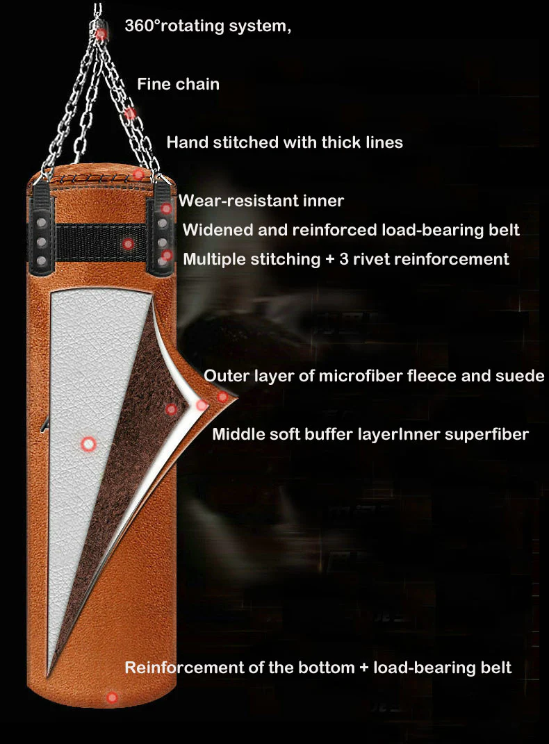 Sac de frappe Cuir Vintage (120cm) – Image 7