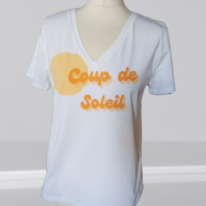 T-shirt inscription coup de Soleil.
