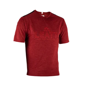Maillot Leatt MTB Trail 1.0 Manches Courtes rouge lava