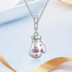 Pendentif gant de boxe Cristal