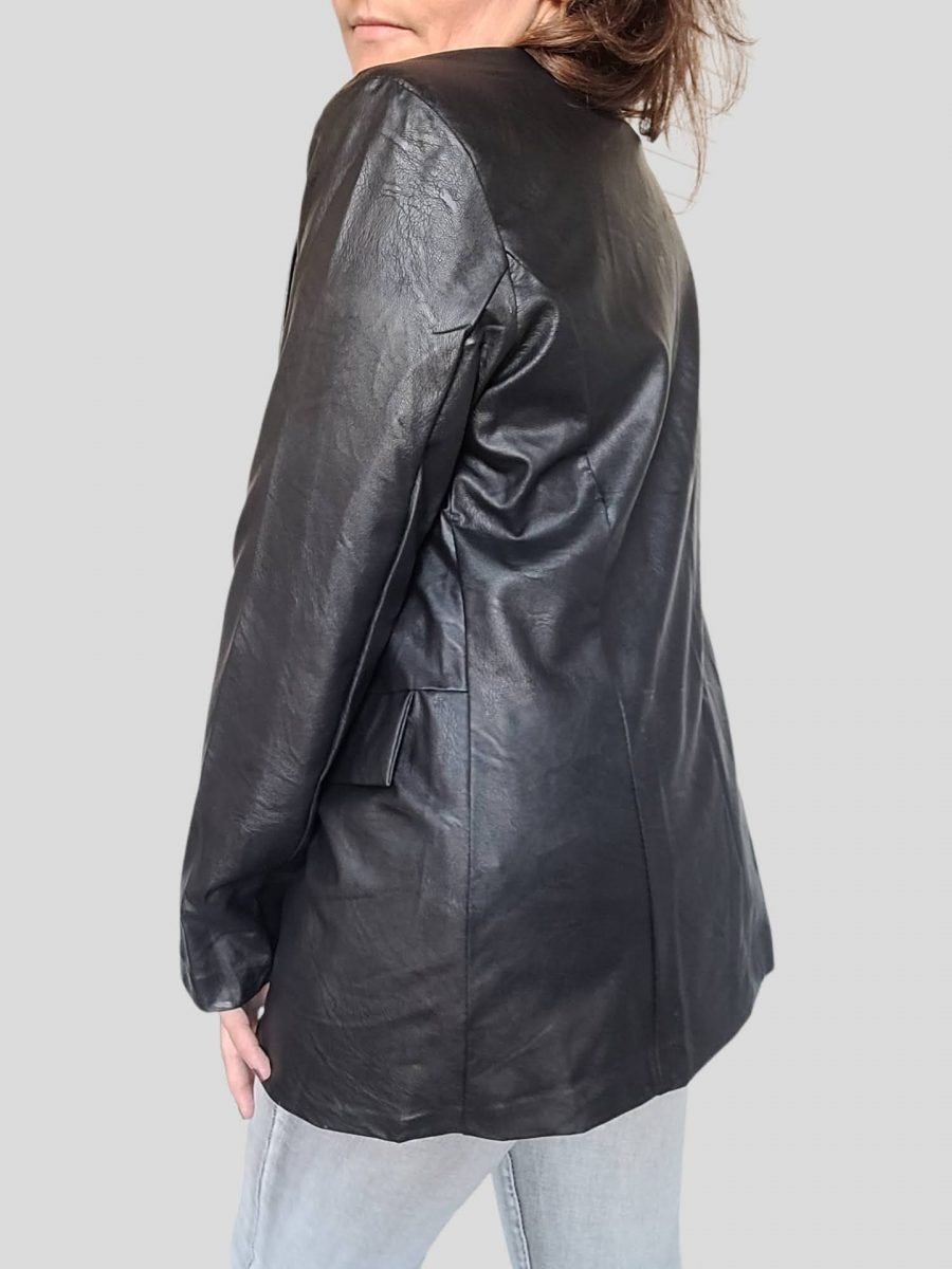 Blazer en simili cuir. – Image 4