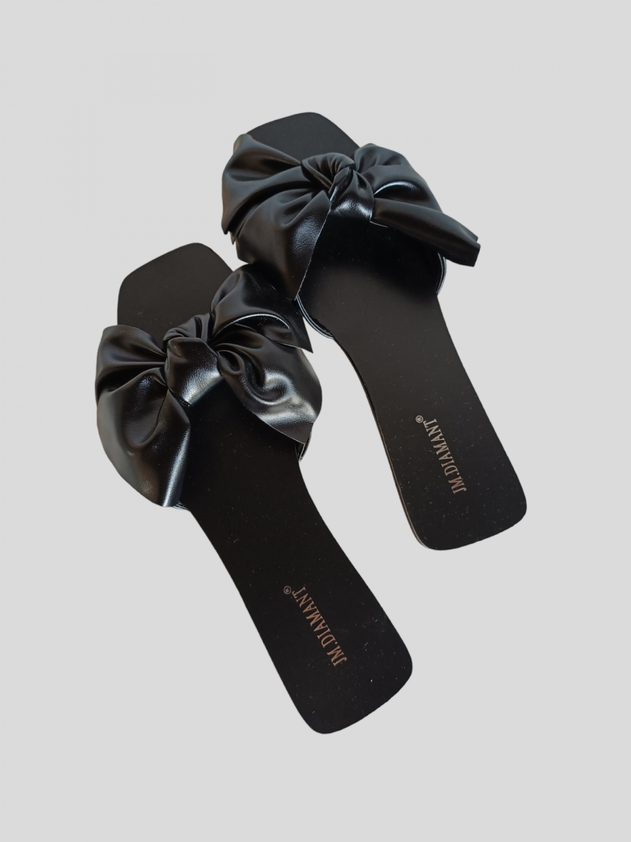 Mules plates avec nœud – Image 3