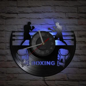 Décoration boxe Horloges lumineuses boxe