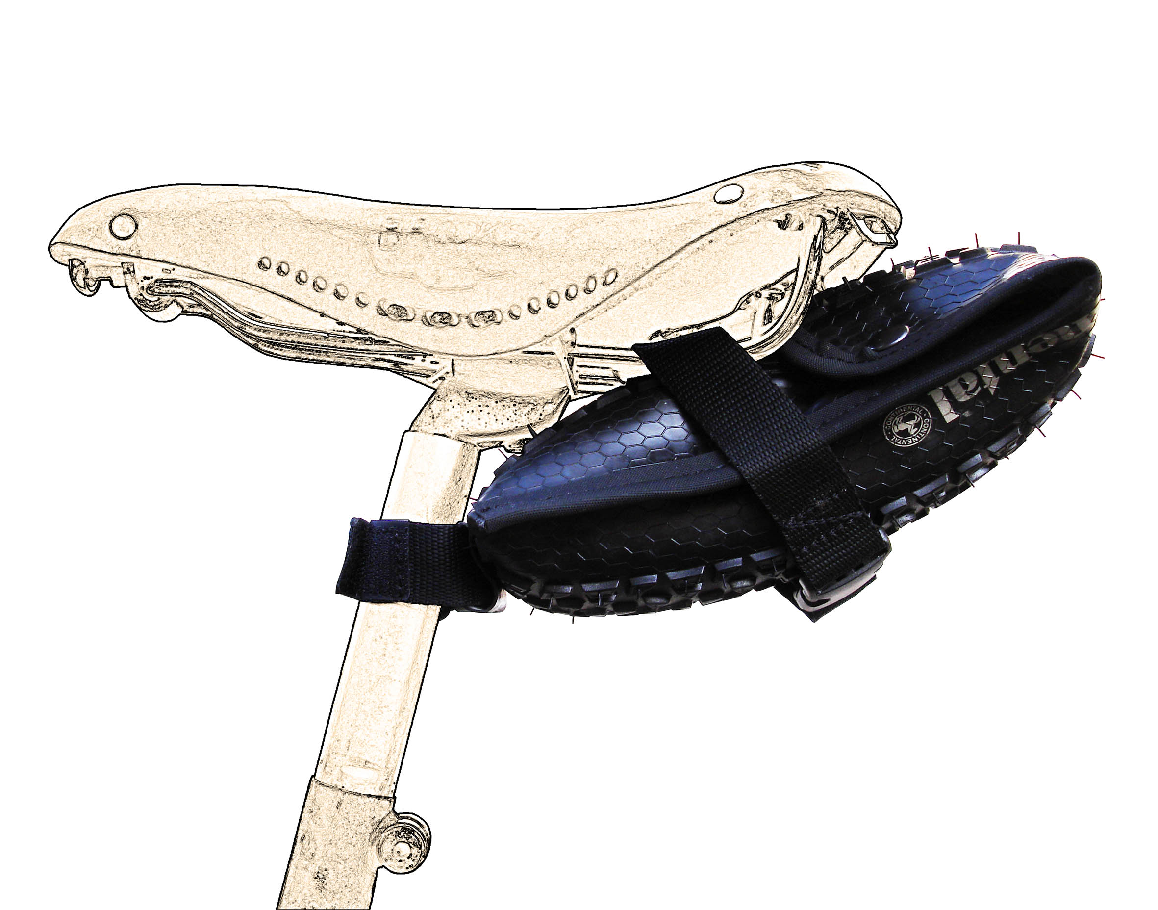 Sacoche de Selle en Pneu Recyclé – Image 2