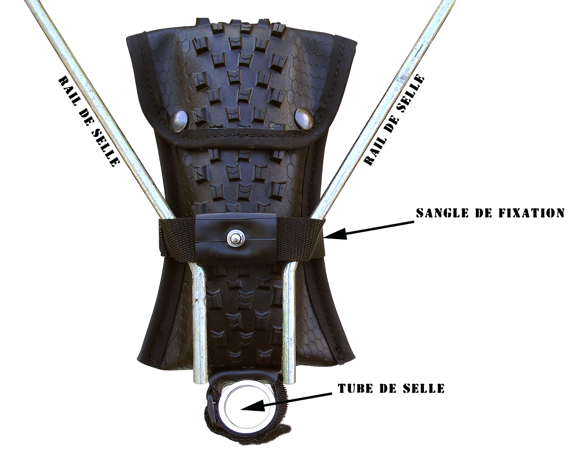 Sacoche de Selle en Pneu Recyclé – Image 3