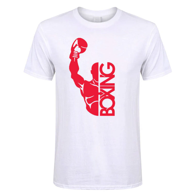 T-Shirt boxe BOXING (Blanc et Rouge) – Image 2