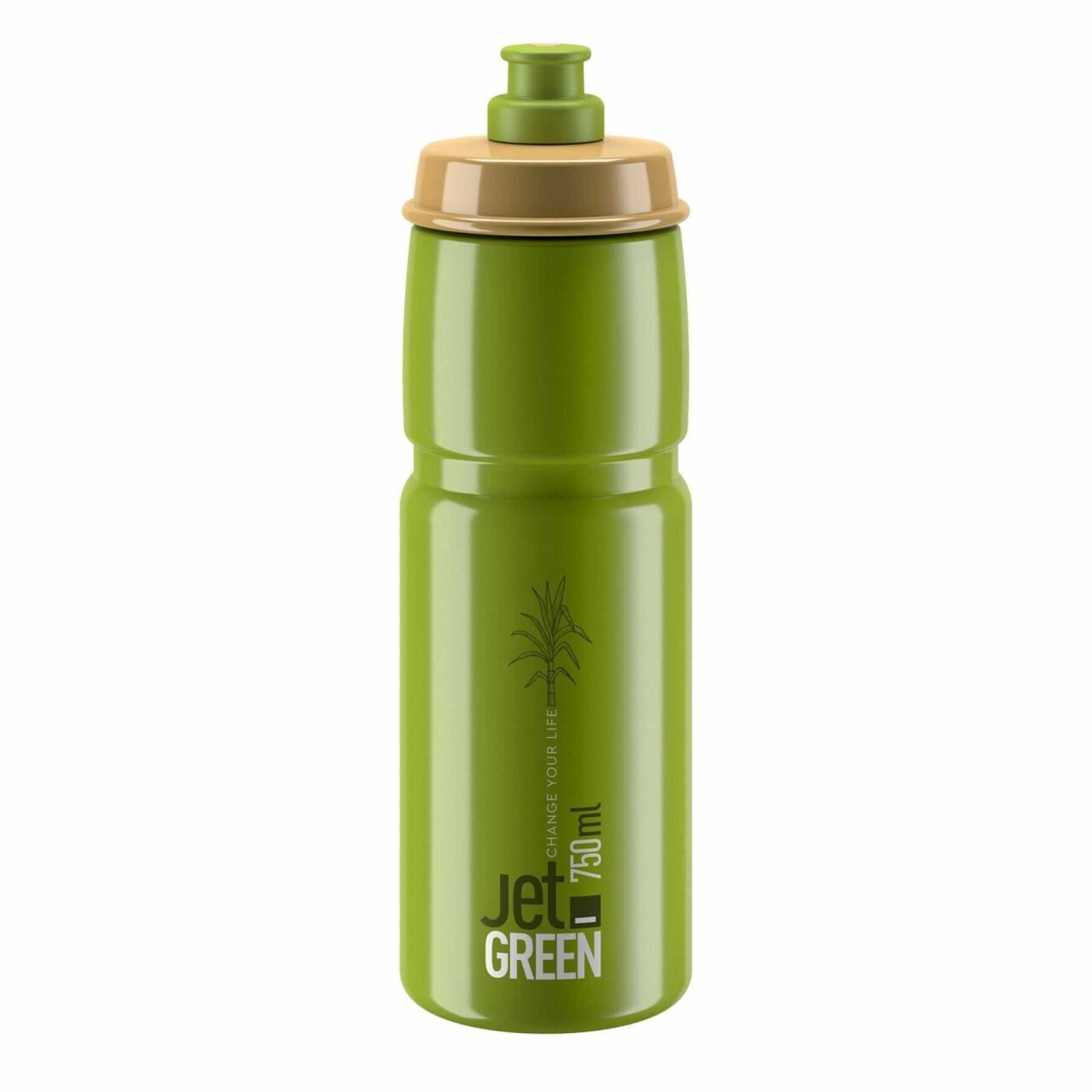 ELITE BIDON JET GREEN VERT OLIVE – LOGO BLANC-750ML