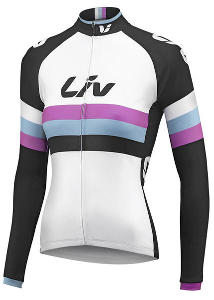 LIV RACE DAY LS JERSEY WHITE/BLACK – Image 2