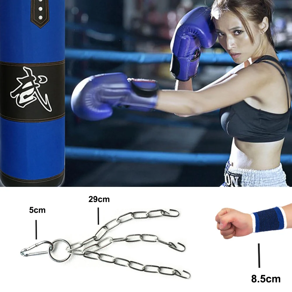 Sac de frappe 80cm (Tissu, bleu) – Image 3