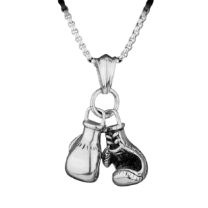 Pendentif gants de boxe (Argent)