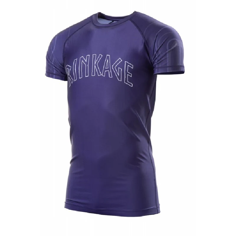 Rashguard manches courtes bleu Rinkage OLYMPIA – Image 2