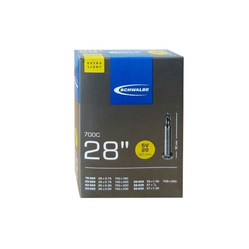 CHAMBRE SCHWALBE 700X18-25C LIGHT PRESTA valve 50mm – SV20V50 – Image 4