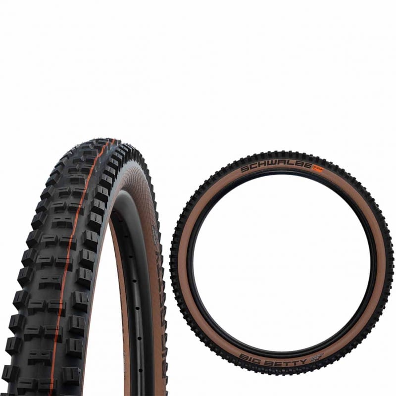 PNEU VTT SCHWALBE BIG BETTY – ADDIX SOFT – NOIR BRONZE – TUBELESS EASY – HS608 – Image 4